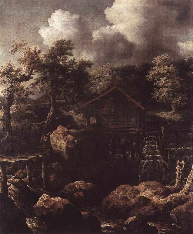 EVERDINGEN, Allaert van Forest Scene with Water-Mill  df